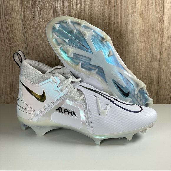 Nike Alpha Menace Pro 3 Football Cleats CT6649-105 Men’s Size 12.5 - Picture 5 of 10
